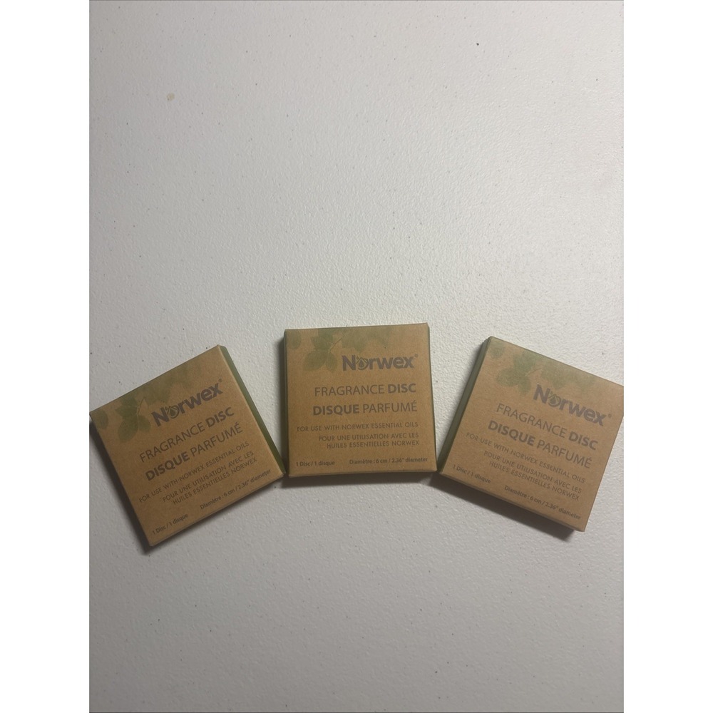 Norwex Fragrance Disc For Essential Oils Lot Of 3